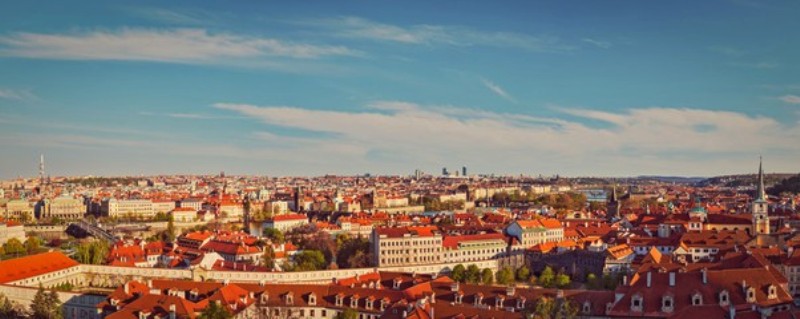 Вид на Прагу из Пражского Града.