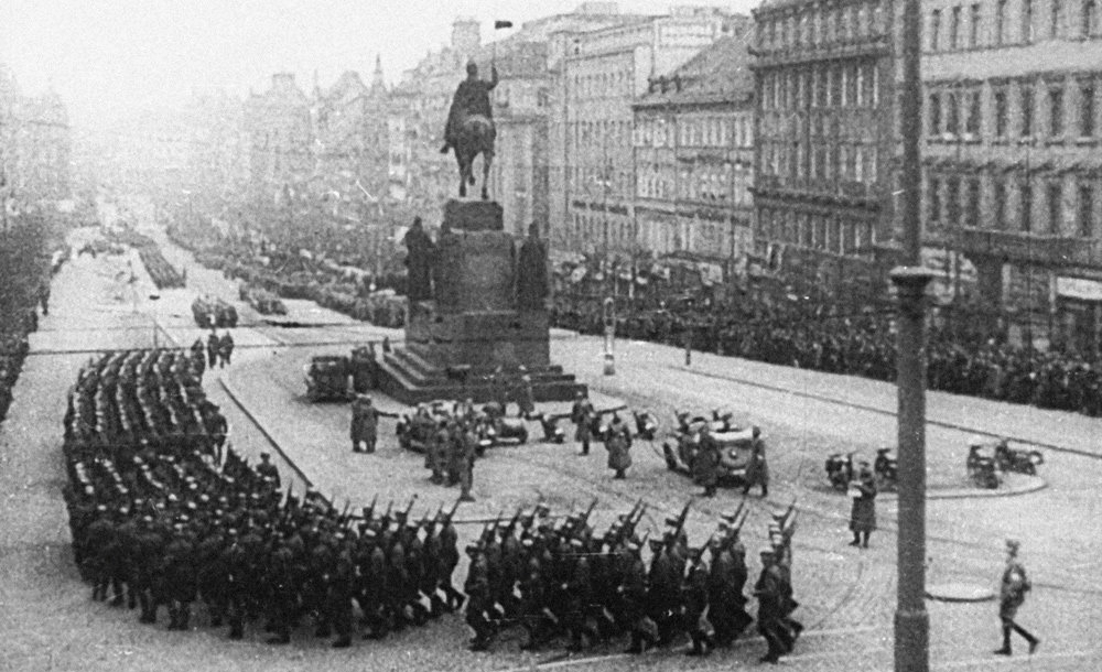 Нацисты в Праге, 1939 год.