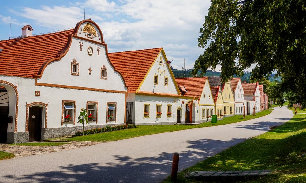 Деревня Голашовице в Чехии.